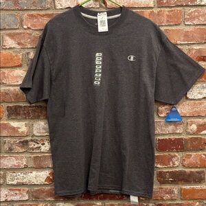 Champion Men's Charcoal Gray Short Sleeve Logo Tee